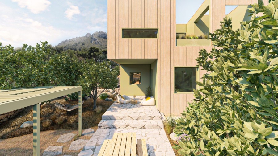 Mε green προσέγγιση μια εξοχική κατοικία στην Αίγινα διατηρεί απίθανη σύνδεση με τη φύση- Φωτογραφία 6