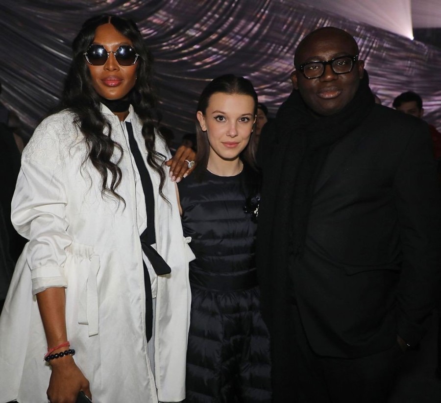 Naomi Campbell, Millie Bobby Brown, Edward Enninful