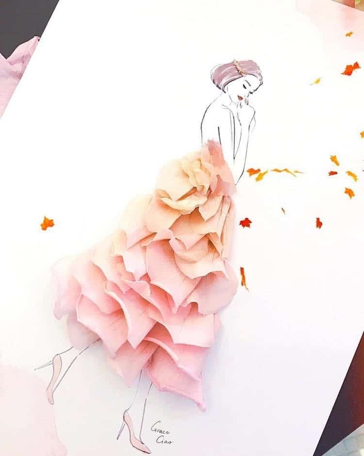 Η Grace Ciao δημιουργεί fashion illustrations με φρέσκα λουλούδια- Φωτογραφία 3