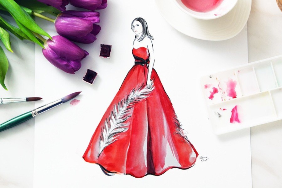 Η Grace Ciao δημιουργεί fashion illustrations με φρέσκα λουλούδια- Φωτογραφία 14