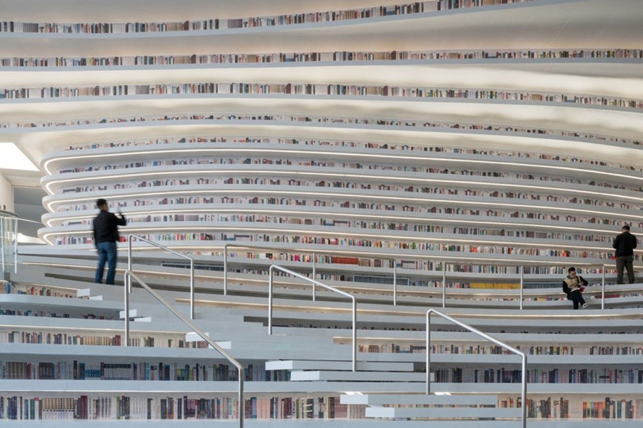 Η Tianjin Binhai Library είναι μια βιβλιοθήκη που σίγουρα δεν έχετε ξαναδεί - Φωτογραφία 2