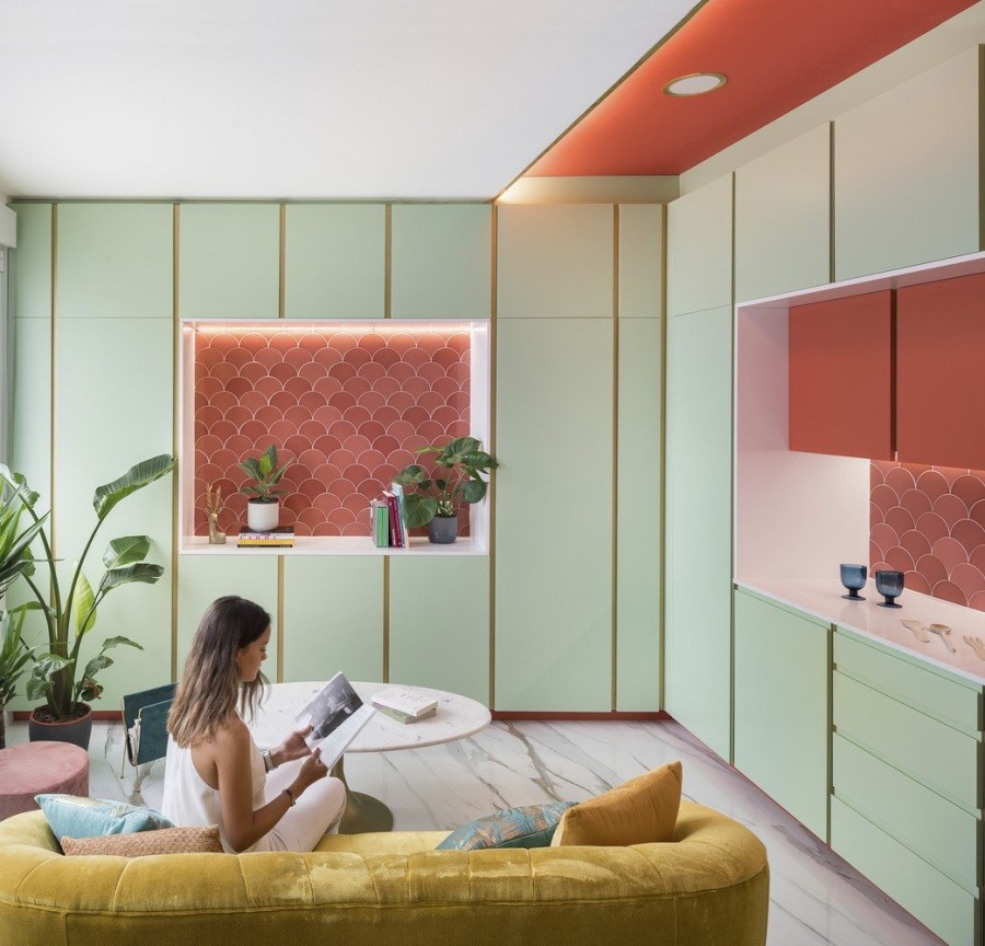 Πώς μια tiny κατοικία στη Μαδρίτη μετατράπηκε σε έναν colorful παράδεισο- Φωτογραφία 3