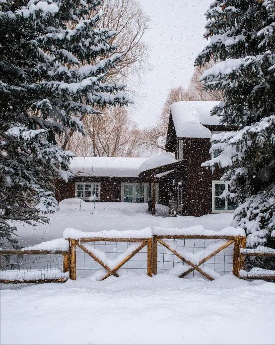 Δείτε πώς μια ξύλινη κατοικία στο Wyoming μετατράπηκε σε χριστουγεννιάτικο παράδεισο- Φωτογραφία 5