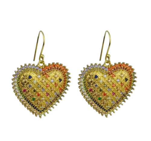 Amore heart earrings 
