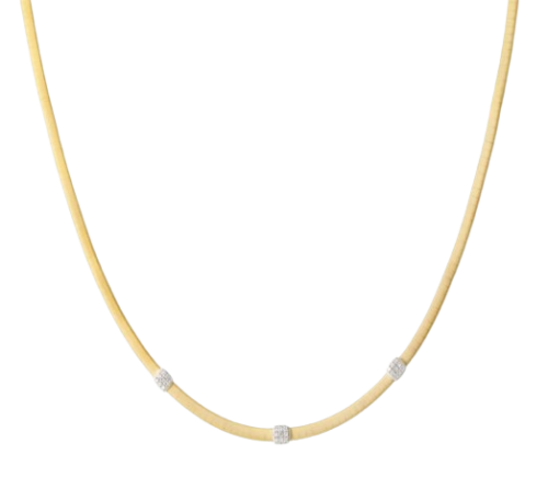  Yellow and white gold necklace 