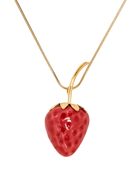  Strawberry pendant necklace 
