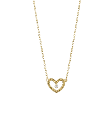  Heart necklace with diamond  