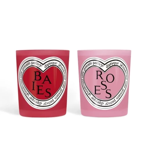  Diptyque Baies (Berries) and Roses Duo Candle 