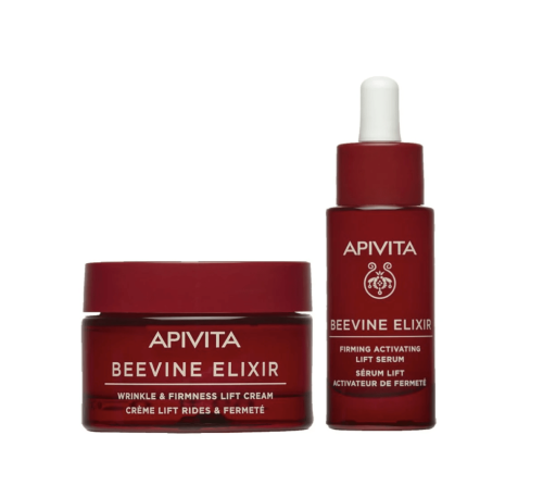  Apivita Wrinkle & Firmness Lift Cream - Light Texture + Firming Activating Lift Serum 