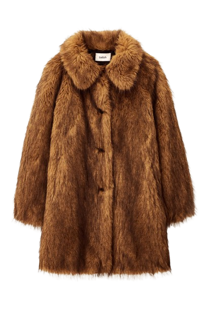  Faux fur coat 