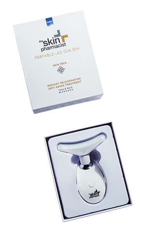  InterMed - The Skin Pharmasict Portable LED Gua Sha Face & Neck Massage 