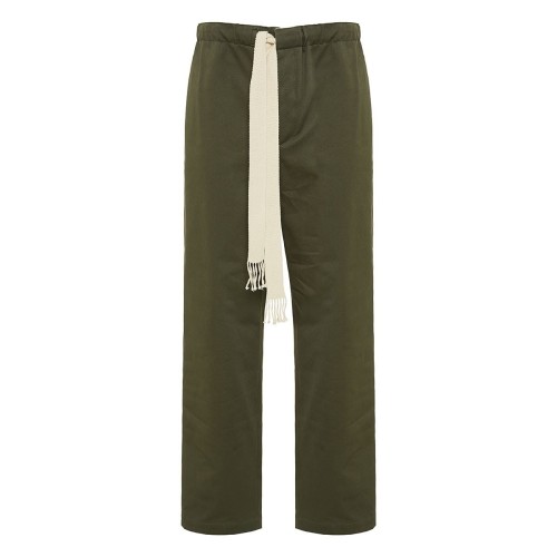  Wide-leg cotton trouser  