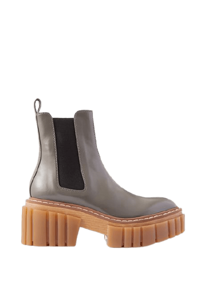 Emilie vegetarian leather platform Chelsea boots 