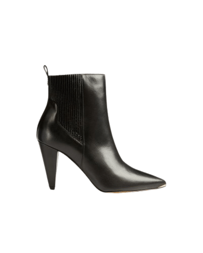  Leather heeled boots  