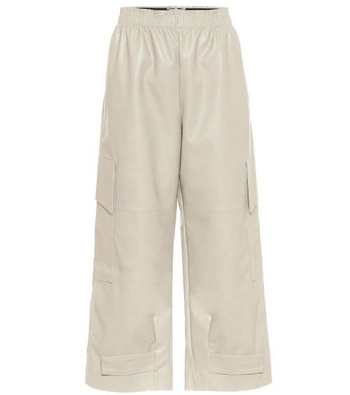  Sylvia faux leather cargo pants 