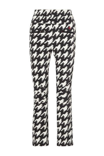  Aurora houndstooth high-rise flared ski pants 