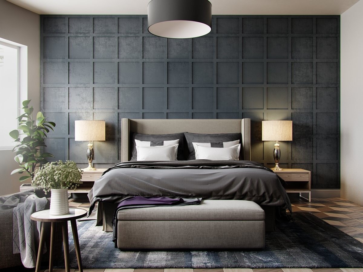 grey-wallpaper-bedroom-textured-in-squares-chequered-1.jpg