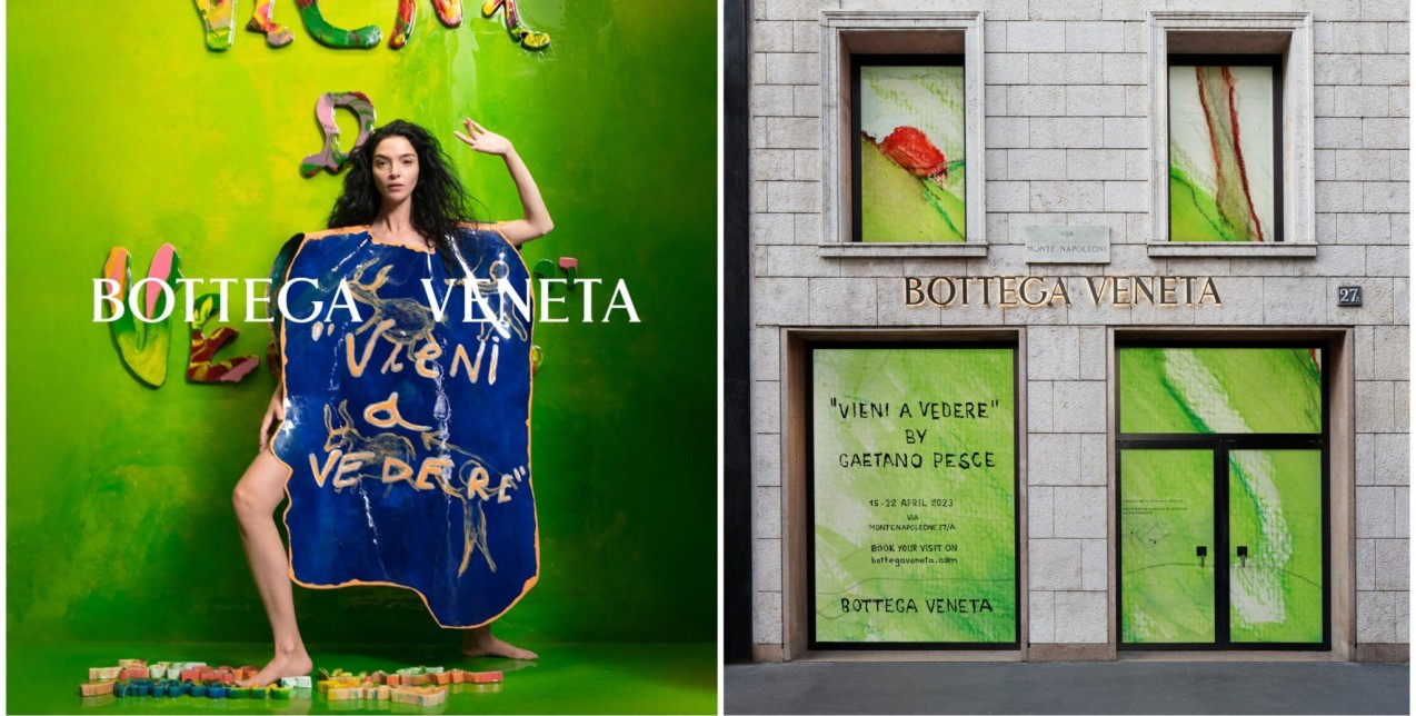 To νέο installation της Bottega Veneta σε συνεργασία με τον αρχιτέκτονα Gaetano Pesce