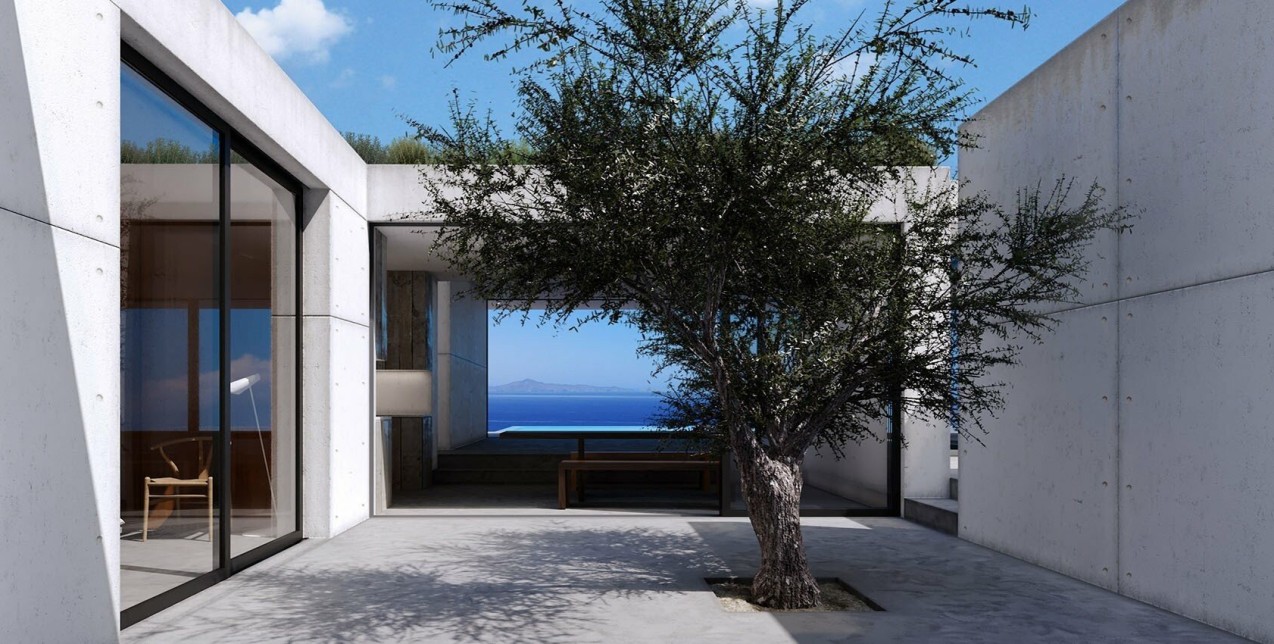 Δύο κατοικίες - τέλεια παραδείγματα Δωρικής απλότητας με απαράμιλλη θέα στο Αιγαίο