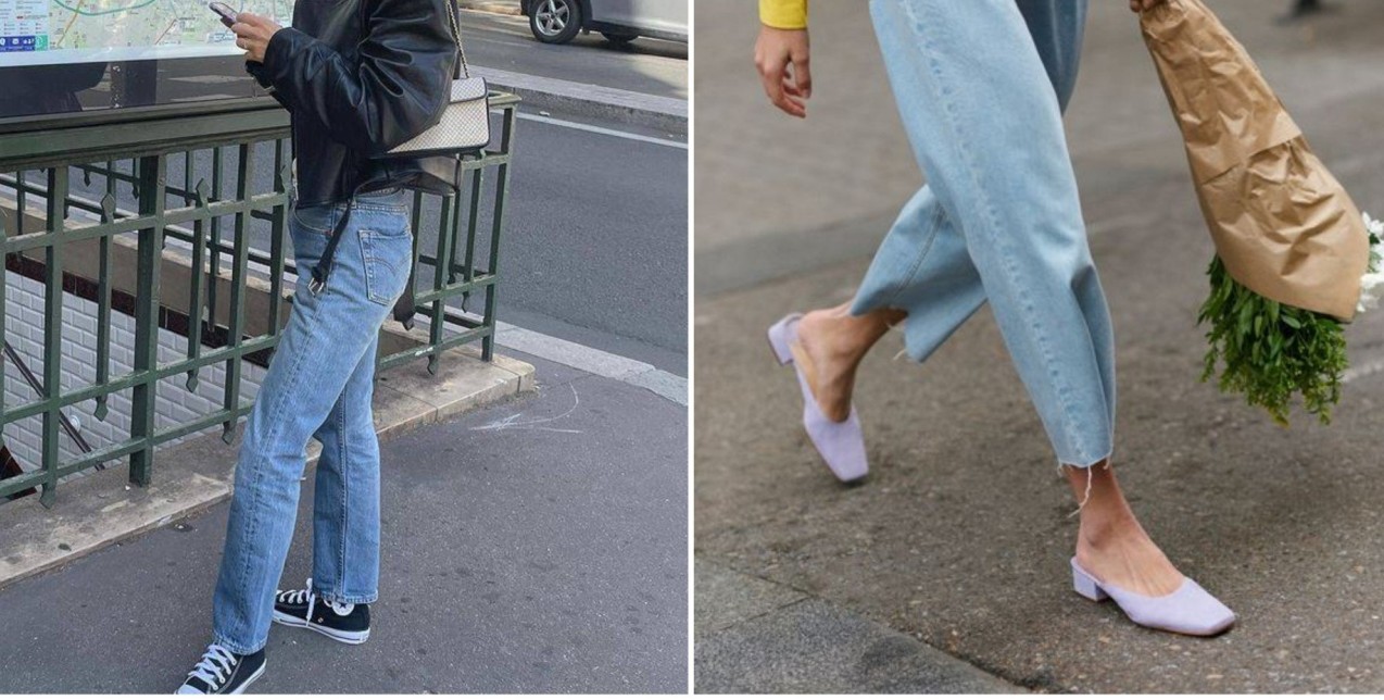 Οι Γαλλίδες συνδυάζουν το τζιν τους με αυτά τα flat shoes το Φθινόπωρο