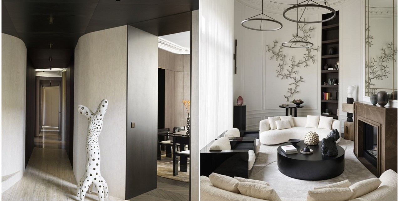 Ένα black & white διαμέρισμα στο Παρίσι αποτελεί επιτομή της κομψότητας