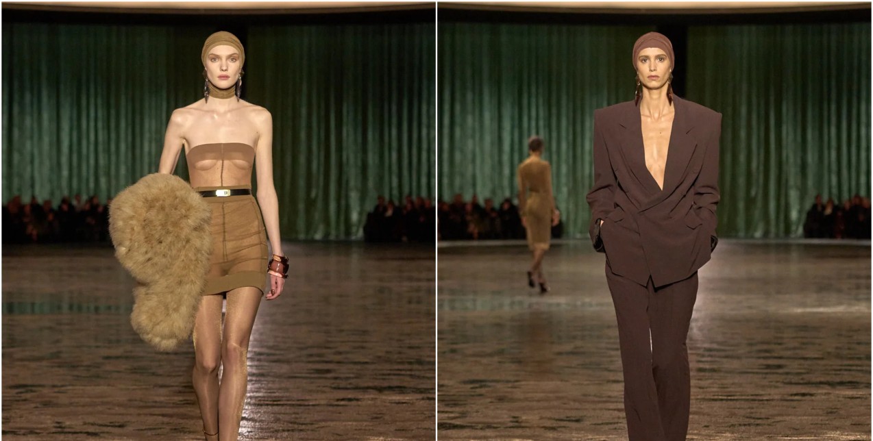 Εβδομάδα Μόδας Παρισιού: O Saint Laurent παρουσίασε μια συλλογή "sheer" τελειότητας
