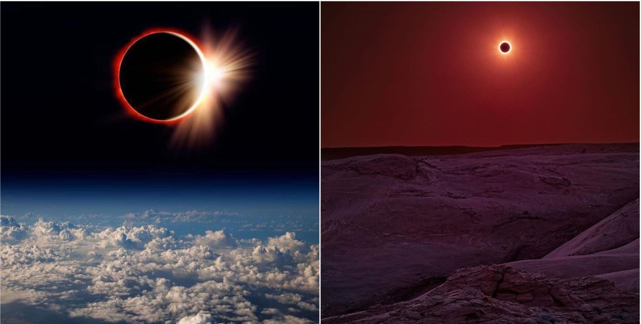 Οι πιο εντυπωσιακές εικόνες που θαυμάσαμε από τη χθεσινή έκλειψη ηλίου