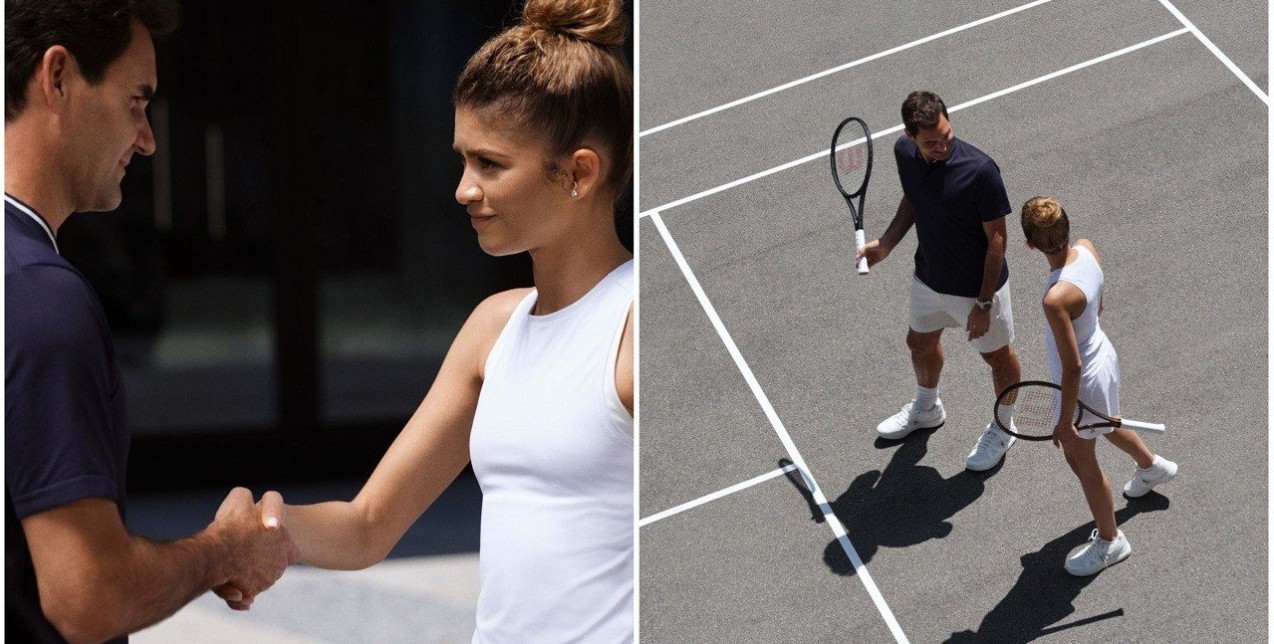 Η Zendaya και ο Roger Federer μαζί στο γήπεδο του τένις για τη νέα καμπάνια του On