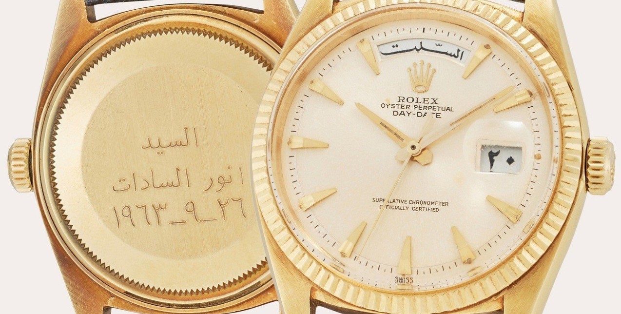 Σε δημοπρασία από τον οίκο Sotheby's το εμβληματικό Rolex του πρώην προέδρου της Αιγύπτου, Gamal Abdel Nasser