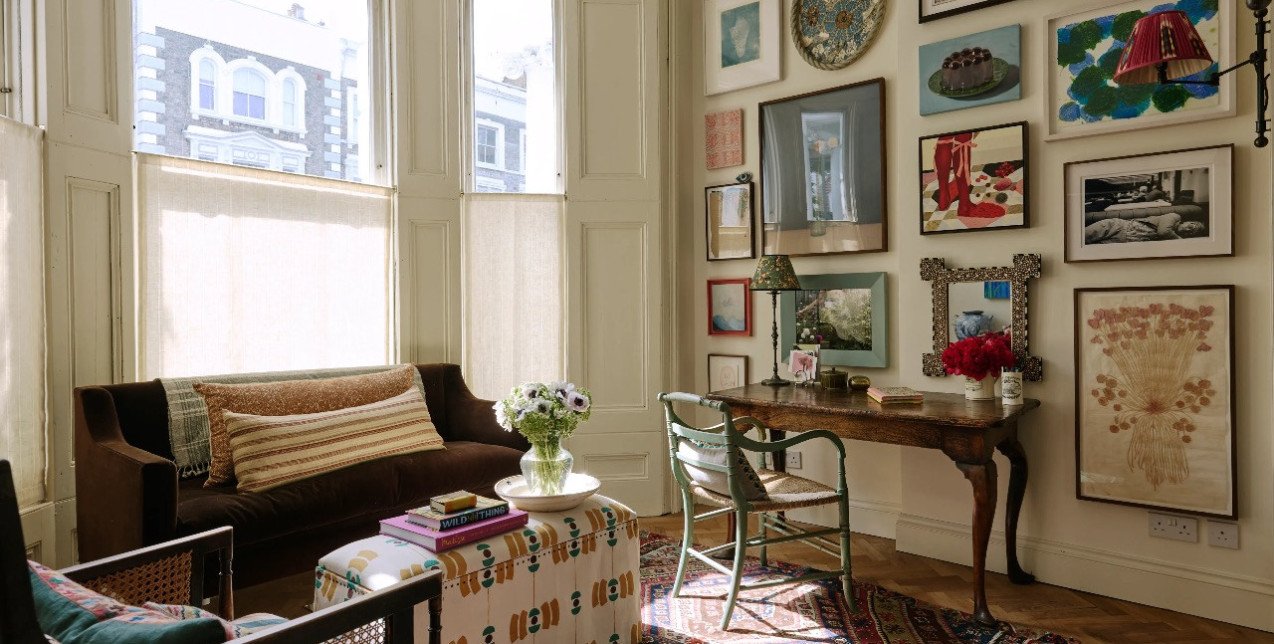 Ένα tiny βικτοριανό διαμέρισμα στο Δυτικό Λονδίνο που θυμίζει γκαλερί