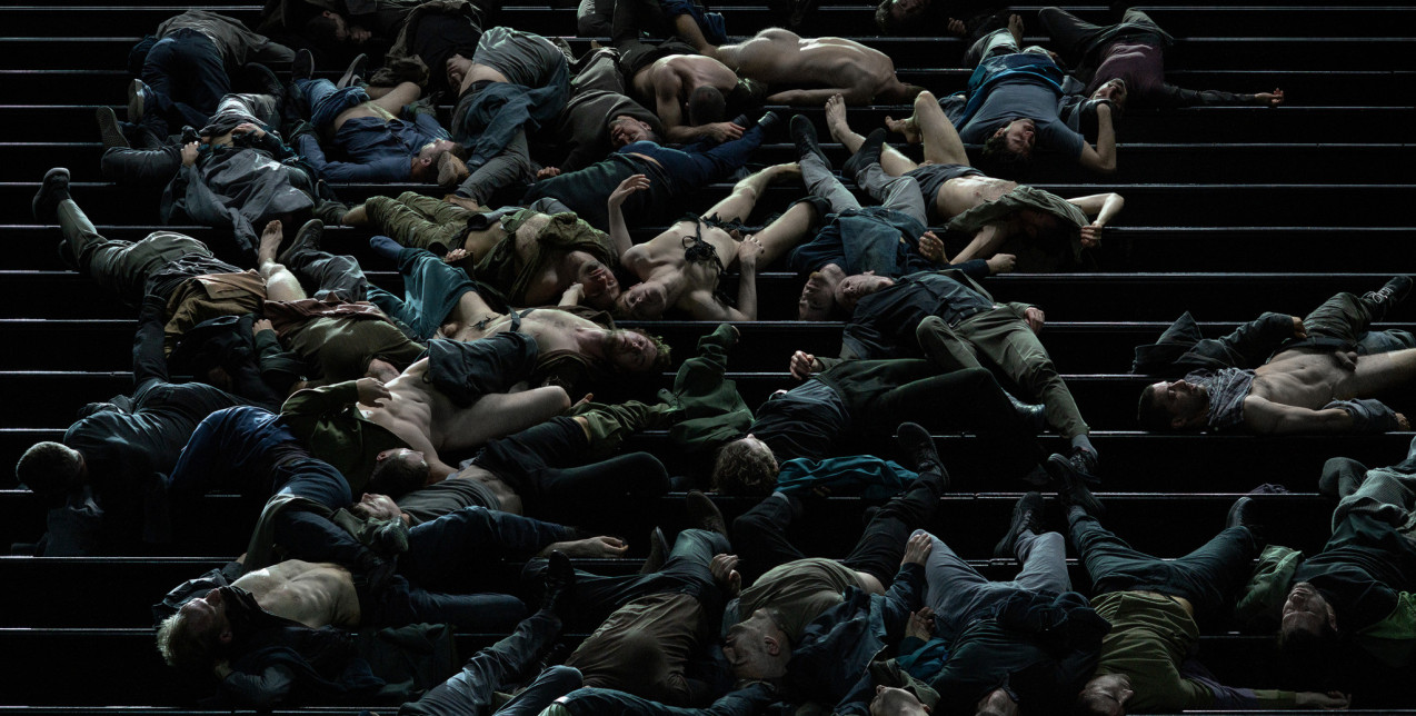 Φωτογραφίες από τις πρόβες του «Ρέκβιεμ για το τέλος του έρωτα» του Γιώργου Κουμεντάκη και του Δημήτρη Παπαϊωάννου