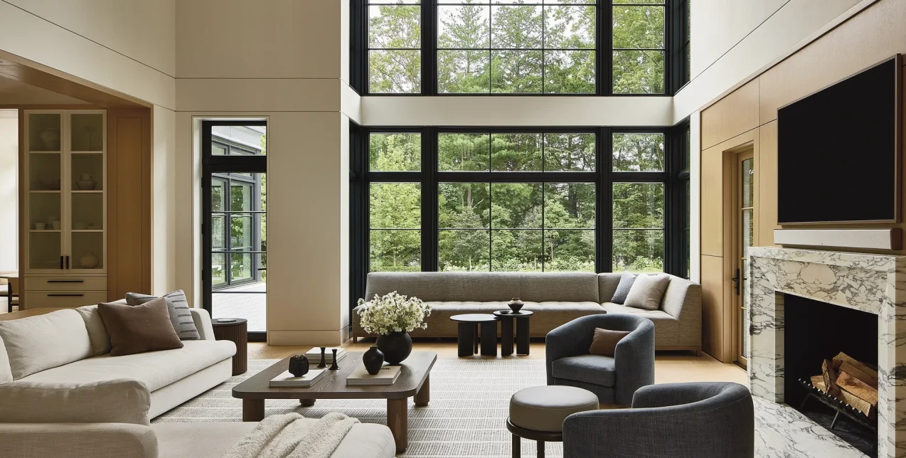 Μια εκπληκτική κατοικία στη Νέα Αγγλία όπου ο μοντερνισμός απογειώνεται με ένα cozy twist