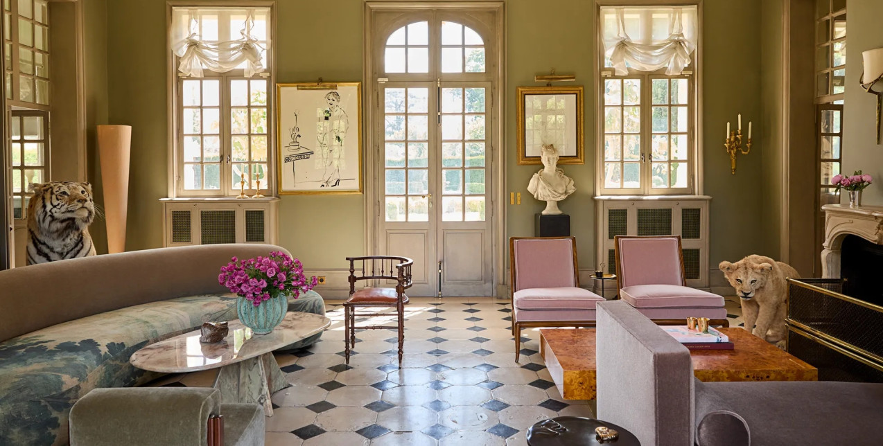 Ένα γαλλικό château στη Νορμανδία όπου το disco chic συναντά τον σύγχρονο σχεδιασμό