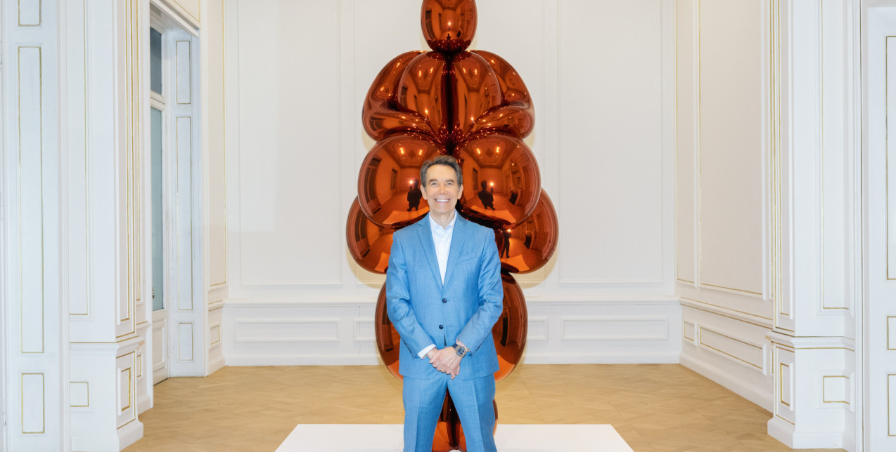 Jeff Koons: «Αφροδίτη» του Lespugue - Όσα μοιράστηκε ο κορυφαίος καλλιτέχνης στο κοινό λίγο πριν τα εγκαίνια της έκθεσής του στο Μουσείο Κυκλαδικής Τέχνης