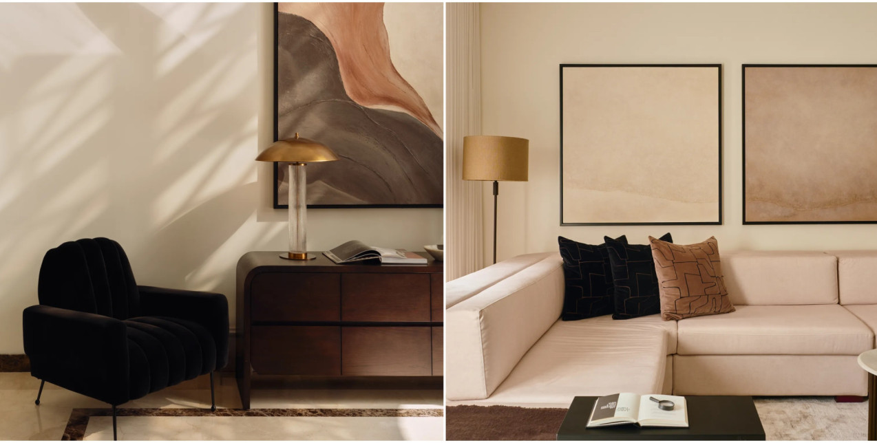 Μια chic βίλα στο Μπαχρέιν με γήινες αποχρώσεις αποτελεί ένα σύγχρονο καταφύγιο μέσα στην πόλη