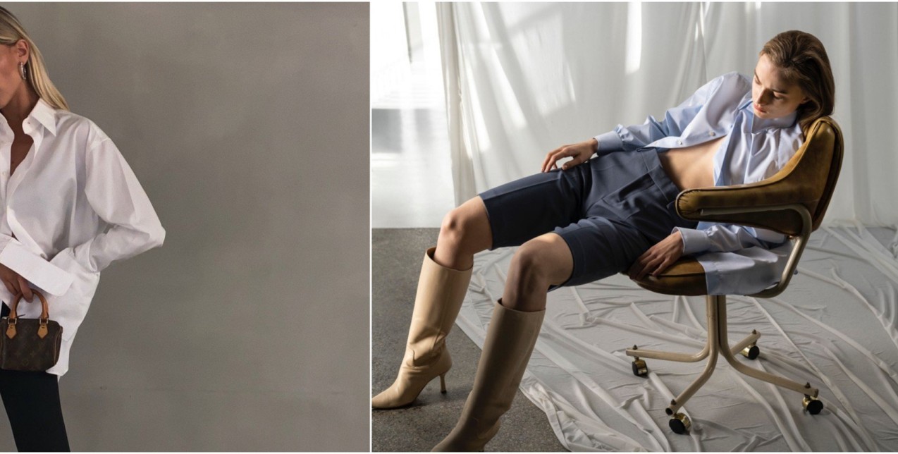 Η fashionista Ναταλία Γεωργαλά μοιράζεται 3+1 τρόπους να φορέσουμε το ανδρικό πουκάμισο ακόμη και στο σπίτι 