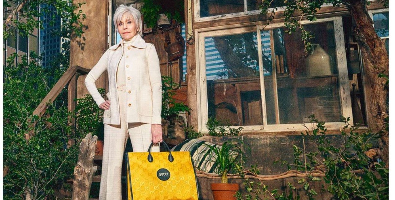 Gucci Off The Grid: Ο οίκος λανσάρει την πρώτη sustainable συλλογή του κι εντυπωσιάζει με την Jane Fonda ως πρωταγωνίστρια 
