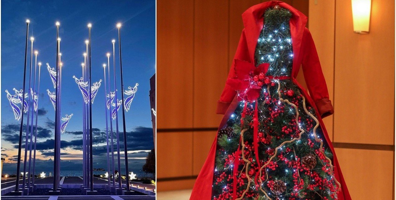 Μέγαρο Μουσικής Θεσσαλονίκης: Δείτε τον εντυπωσιακό στολισμό του και το Χριστουγεννιάτικο πρόγραμμά του 