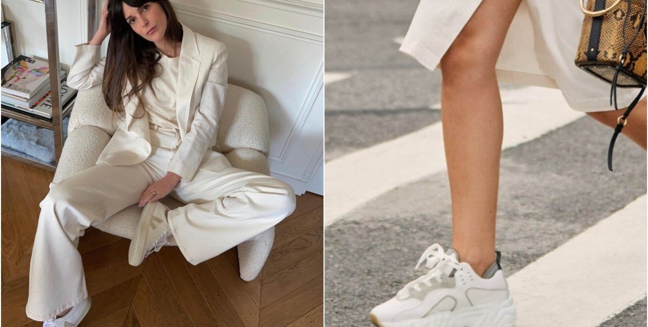 Shoes game on: Φορέστε τα white sneakers σαν αυθεντική Γαλλίδα