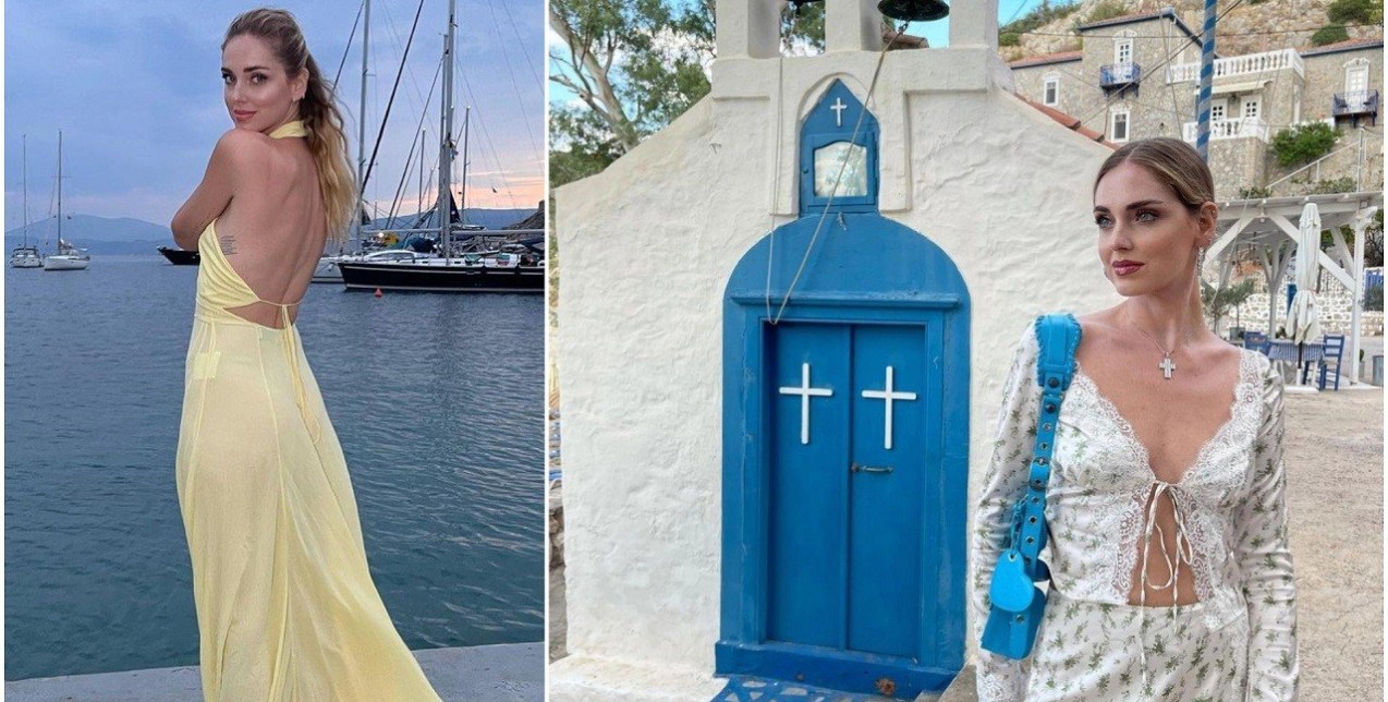 Η Chiara Ferragni στην Ύδρα: Οι fashionable εμφανίσεις της στο νησί