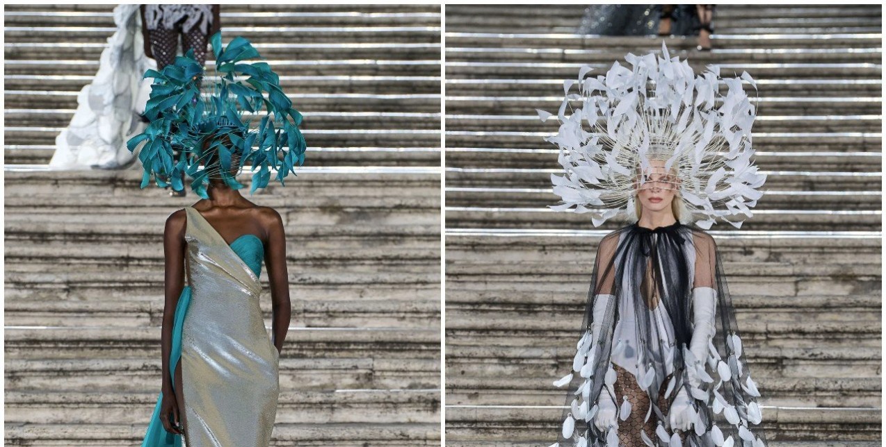 Η Piazza Di Spagna της Ρώμης απέκτησε «αέρα» Haute Couture με το show του Maison Valentino