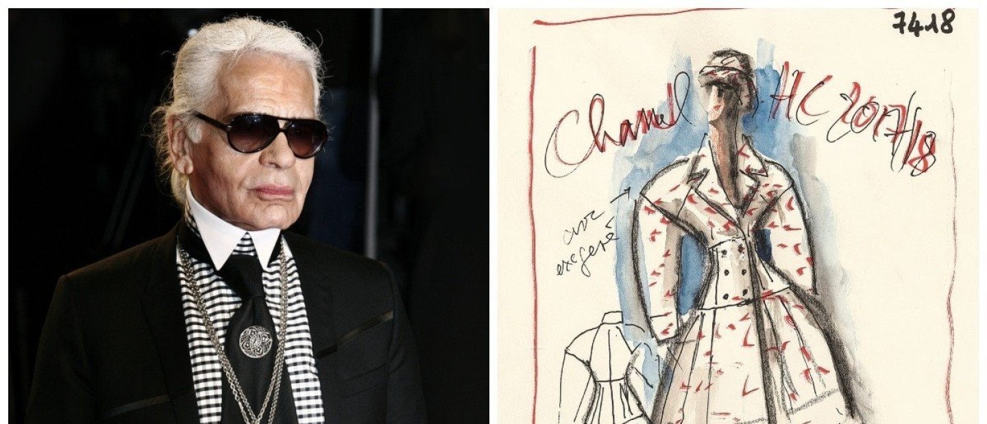 Karl Lagerfeld: Για πρώτη φορά παρουσιάζονται ακυκλοφόρητα σχέδια του designer 