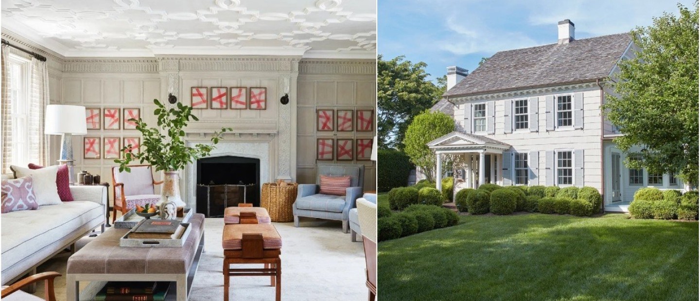 Μια ατμοσφαιρική κατοικία στο Hamptons διακρίνεται για την refined διαμόρφωσή της 