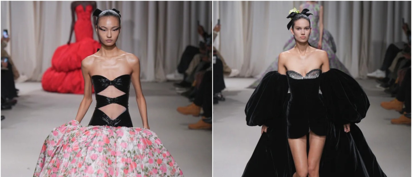 Giambattista Valli Spring '24 Haute Couture: Ο οίκος αναδεικνύει τους bare ώμους και τις μεγάλες φούστες