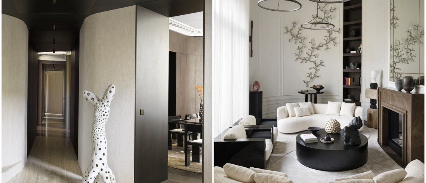 Ένα black & white διαμέρισμα στο Παρίσι αποτελεί επιτομή της κομψότητας