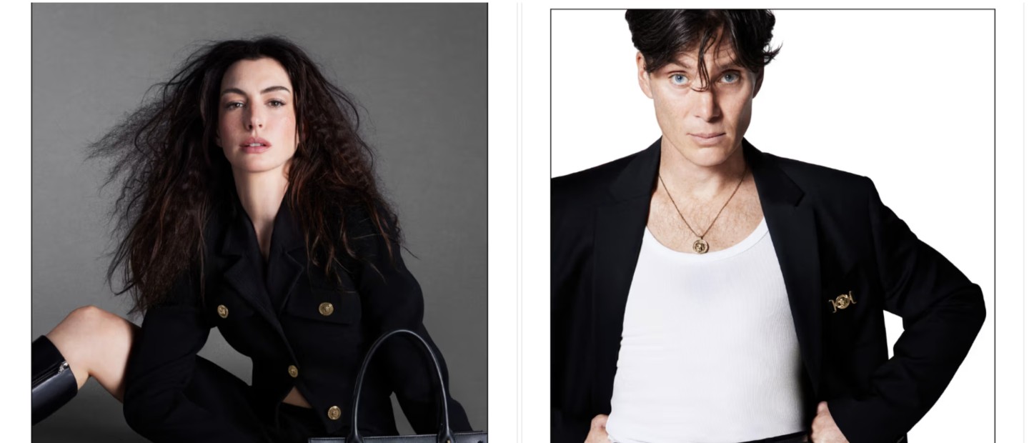 Ο Cillian Murphy και η Anne Hathaway πρωταγωνιστούν στην νέα καμπάνια Versace Icons