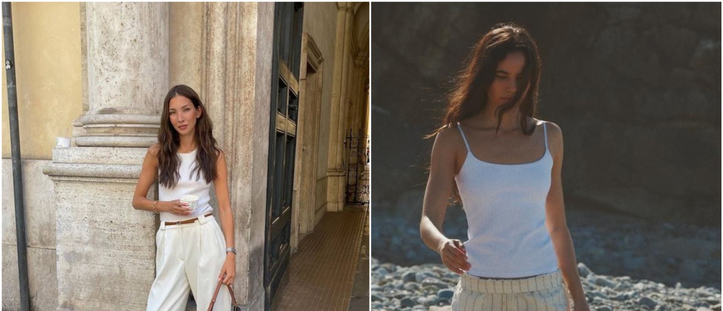 Έτσι θα εντάξετε το λευκό tank top σε κάθε καλοκαιρινό outfit