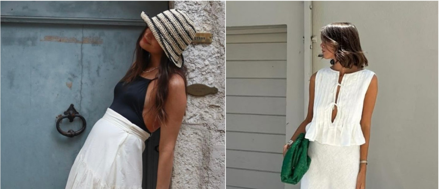 Η λευκή φούστα είναι το μόνο fashion design που χρειάζεται η βαλίτσα των διακοπών σας 