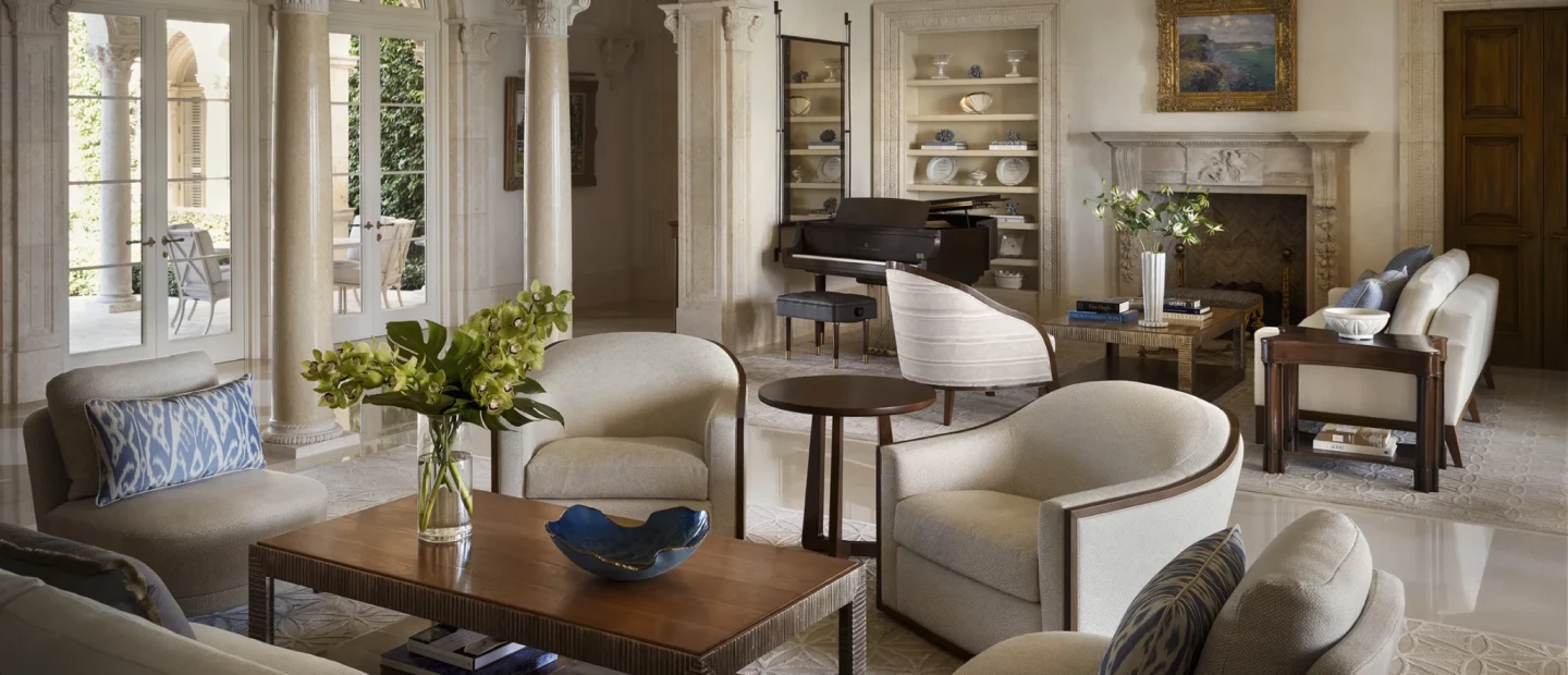 Μία βίλα στη Φλόριντα με αναγεννησιακό χαρακτήρα, όπου σπάνια έργα τέχνης αναδεικνύουν τη διακόσμηση