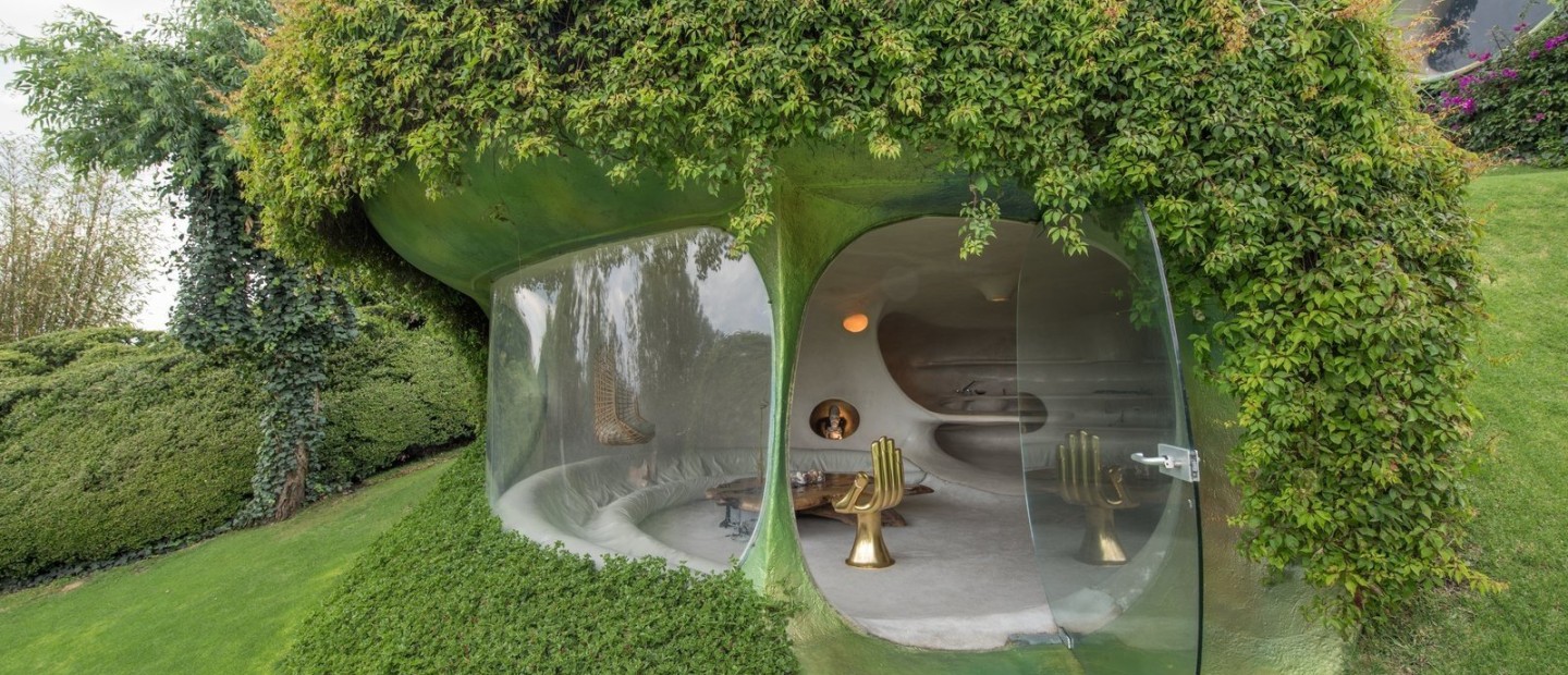 Mια πράσινη αόρατη κατοικία σε σχήμα φυστικιού στο Μεξικό